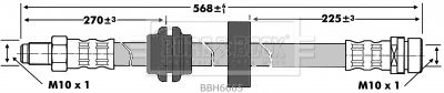 BORG & BECK Bremžu šļūtene BBH6665